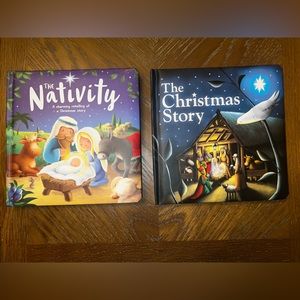Holiday Board Books; The Nativity & The Christmas Story Books, NEW